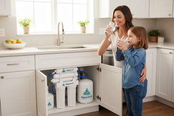 Family using AquaWell